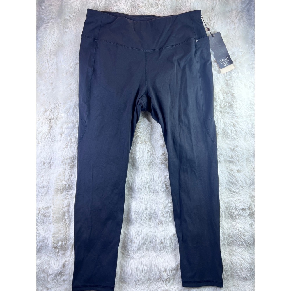 Calia Carrie Underwood Energize Mid Rise 7/8 Ankle Leggings Black Size L A29
